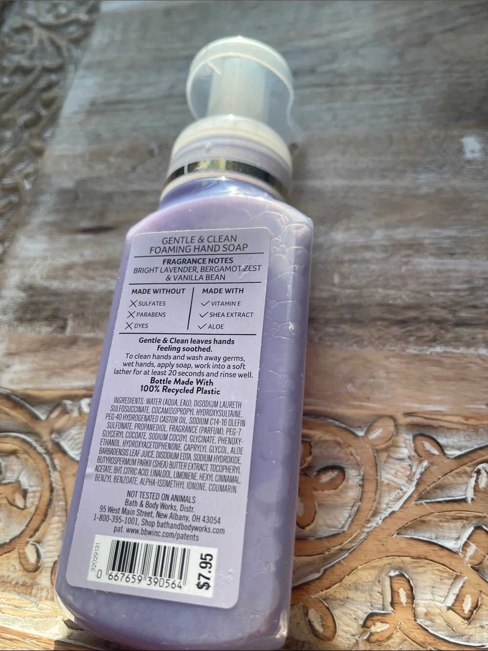 White Barn Lavender Bergamot Foaming Hand Soap - Light Purple